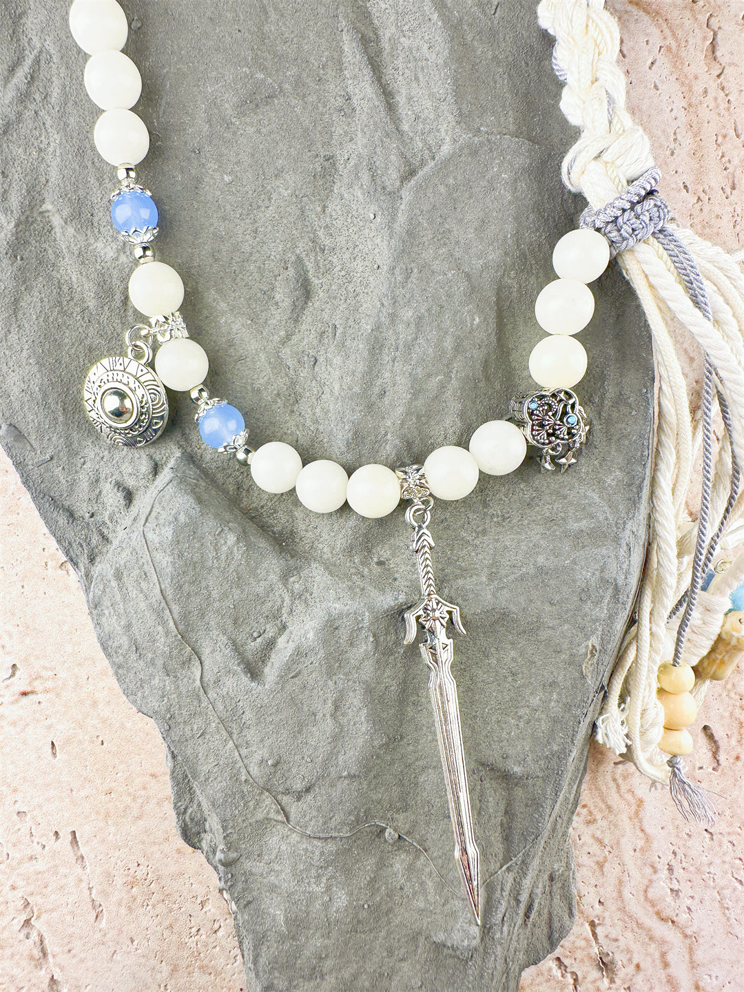 Friendship Bracelet Enigmatic Cat's Eye and Bodhi Bead Warrior Bracelet