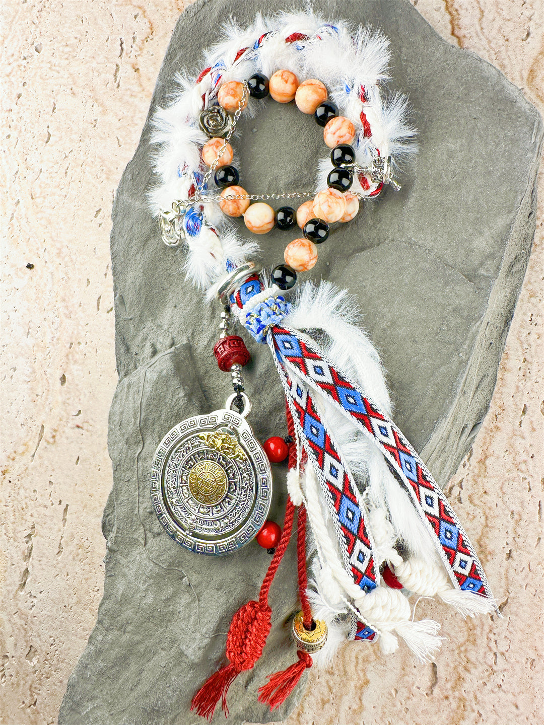 Friendship Bracelet Mystical Traditions Double-Layer Bracelet with Cultural Charms