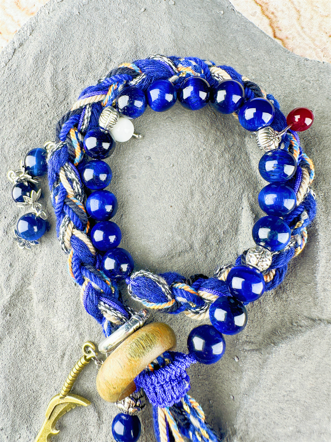 Friendship Bracelet Celestial Voyager Double-Layered Bracelet with Nautical Charms